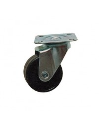 RUOTA IN NYLON CON PIASTRA ø50 mm - TIPO LEGGERO art. 220