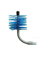 SCOVOLO PER STUFE A PELLET  D.80 CON PROLUNGA PIEGHEVOLE