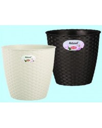 VASO A CAMPANA RATTAN NATURAL ø24 cm x H22 cm