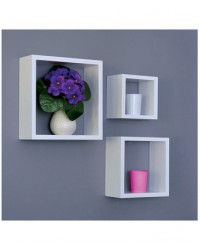 Kit mensole 3 cubi quadrati