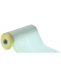 NAstro Carta paperella per mascheratura con telo trasparente protettivo  - 55 cm x 20m