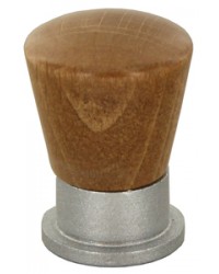 POMELLO LEGNO CON BASE ARGENTO MM 18 PICCOLO