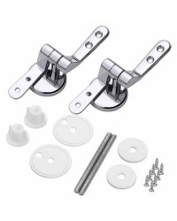 BLISTER CERNIERA COPRIVASO WC IN LEGNO UNIVERSALE PZ 2 COLR CROMO