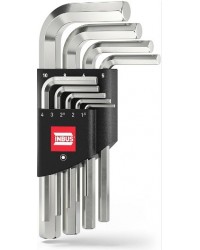 BRUCOLA: SET CHIAVI LTIESAGONALE 9 PZ MM1,5/10CROMO VANADIO