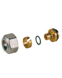 ADATTATORE EUROCONO Komo crom. PER TUBI multistrato - 3/4X16X2