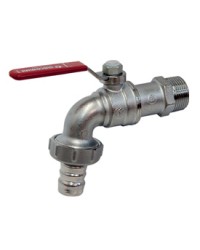 RUBINETTO EROG. 3/4 CR LEVA ROSSA TN