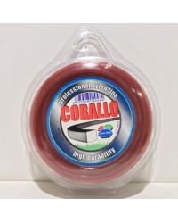 FILO DECESPUGLIATORE QUADRO ø3,3 mm x 40 m - CORALLO