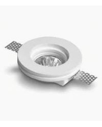 Faretto in gesso Gu10 diam. 100x37 tondo modello Lucia